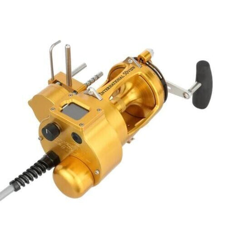 Hooker Electric Penn INTERNATIONAL VI INT130VISAS AutoStop Fishing Overhead Reel