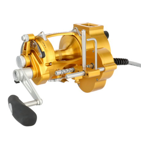 Hooker Electric Penn INTERNATIONAL VI INT130VISAS AutoStop Fishing Overhead Reel