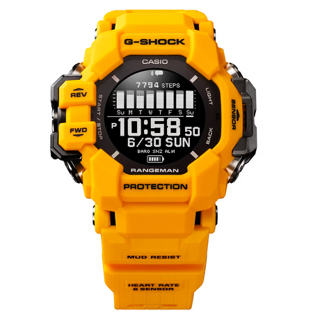 Casio G-Shock GPR-H1000-9 MASTER OF G Series Rangeman GPS Measurement - Yellow