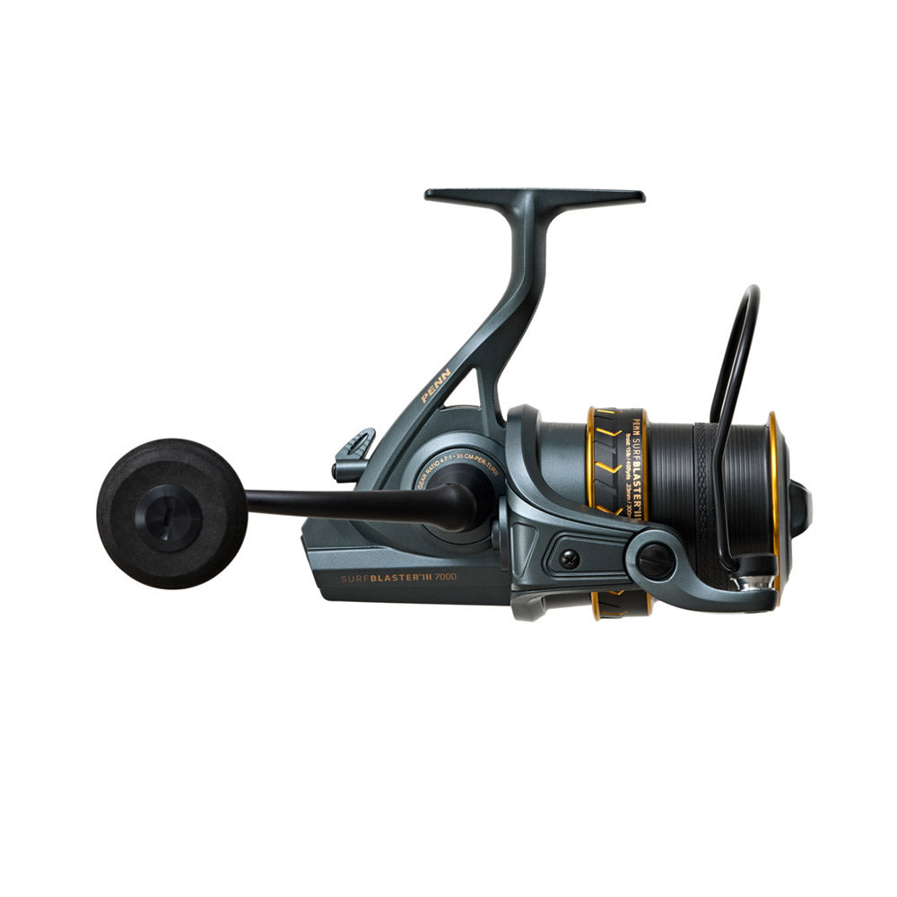 PENN Surfblaster III 7000LC - Black/Gold Spinning Reel with HT-100 Drag System