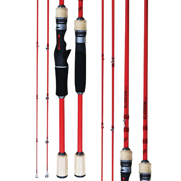 13 Fishing Code Red Casting Rod 6'10" Medium 4-7kg Fast 2pc (CRC-6102M)
