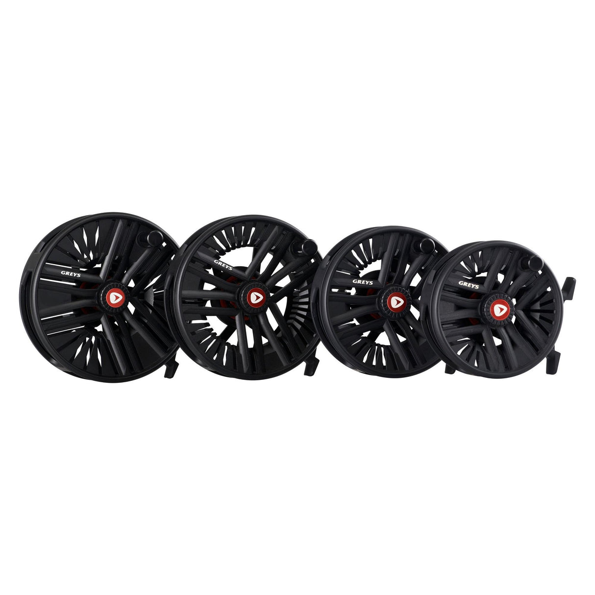 Greys Fin Fly Reel 3/4 wt Black - Lightweight Alloy, Disc Drag