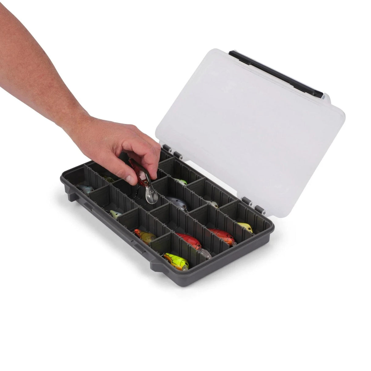 Plano StowAway® 3700™ Tackle Box – Adjustable, Corrosion Resistant, Clear Lid